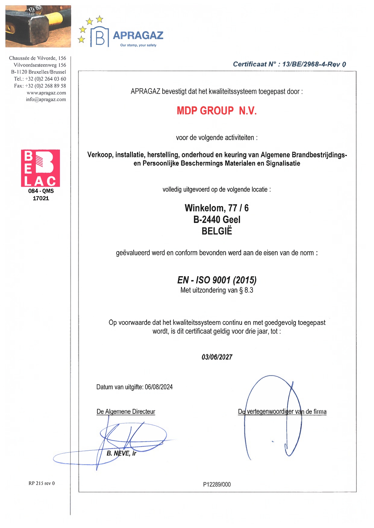 EN - ISO 9001 NL